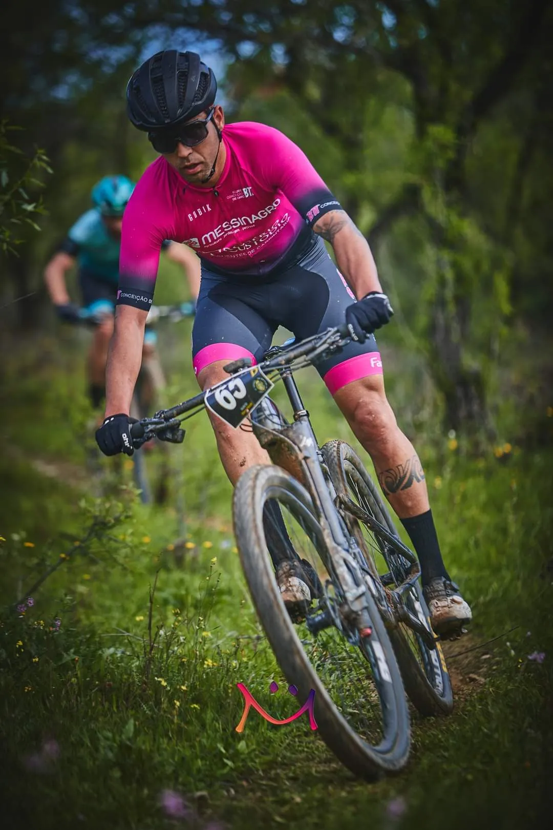 A Lopes Performance athlete in a road cycling race